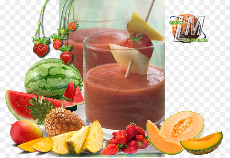 Smoothie Cocktail Garnir Fraise PNG Smoothie Cocktail Garnir