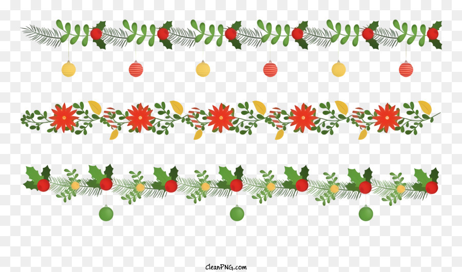 Garland D Coration De No L Guirlande Rouge Et Verte Png Garland