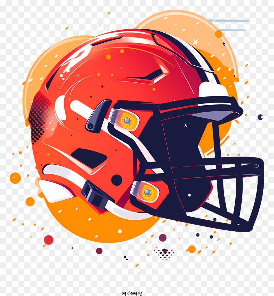 Casque De Football Design Vif Et Color Coups Audacieux Png Casque