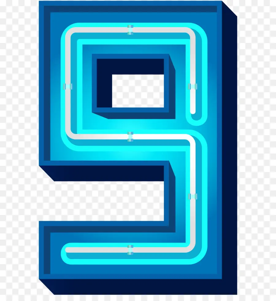 Numéro 6，Bleu PNG