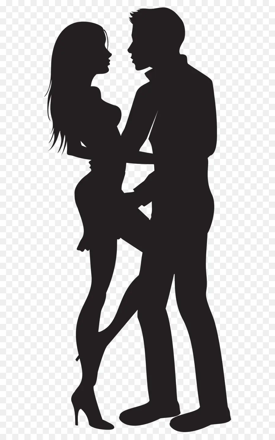 Couple，Silhouette PNG