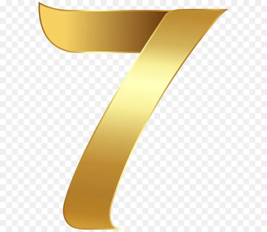 Numéro D'or 7，Or PNG