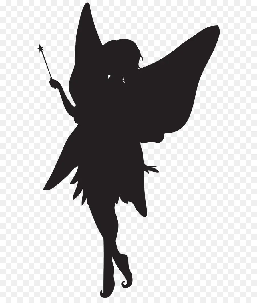 Silhouette De Fée，Magie PNG