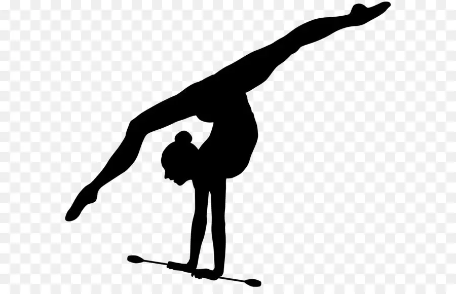 Silhouette De Gymnaste，Gymnastique PNG