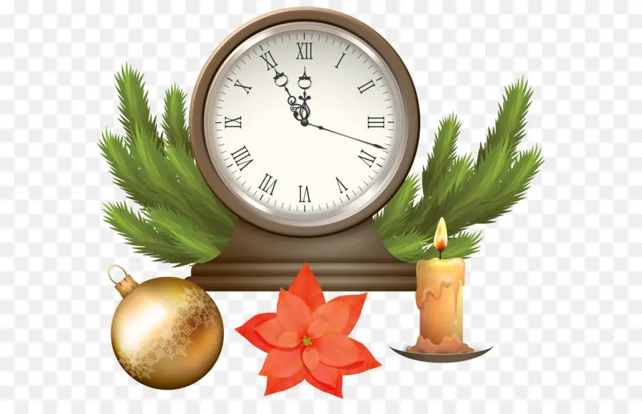 Noël，Horloge PNG