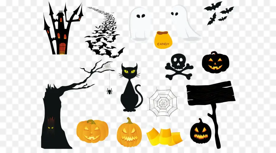 L Halloween Arbre，Halloween PNG