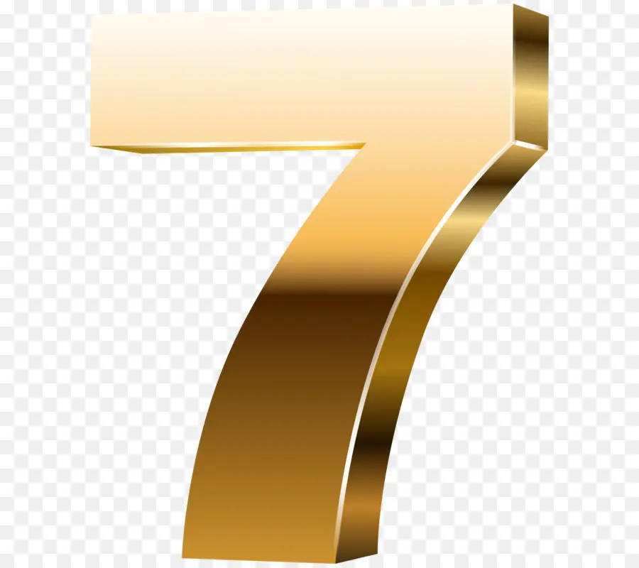 Numéro D'or 7，Or PNG