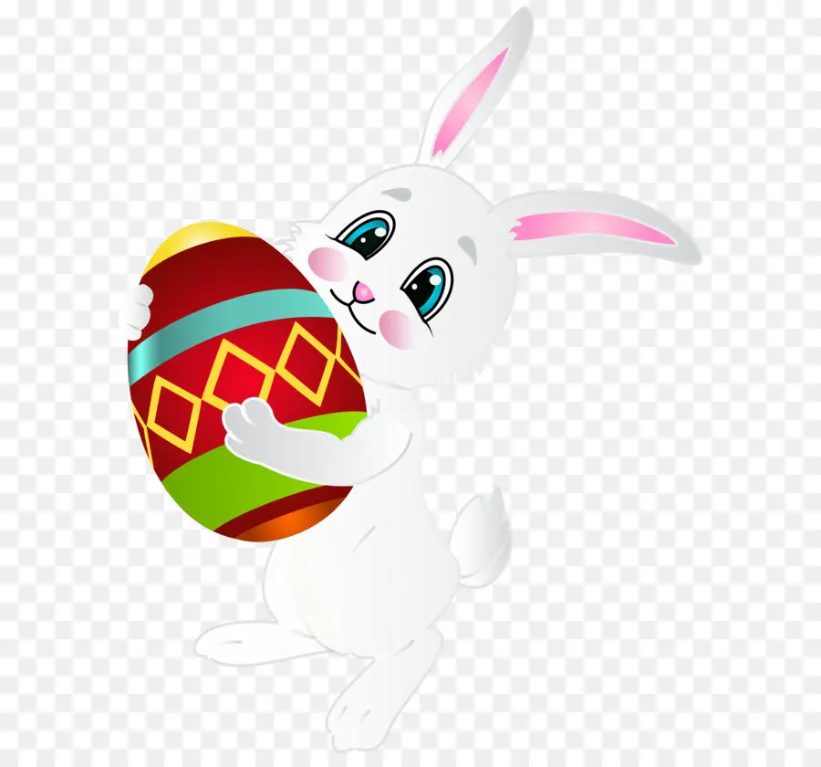 Pâques Lapin De，Pâques Oeuf PNG