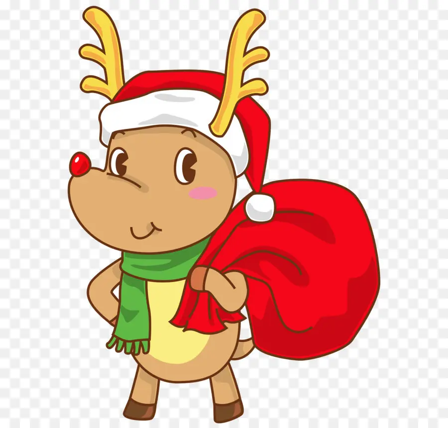 Rudolph，Le Père Noël PNG