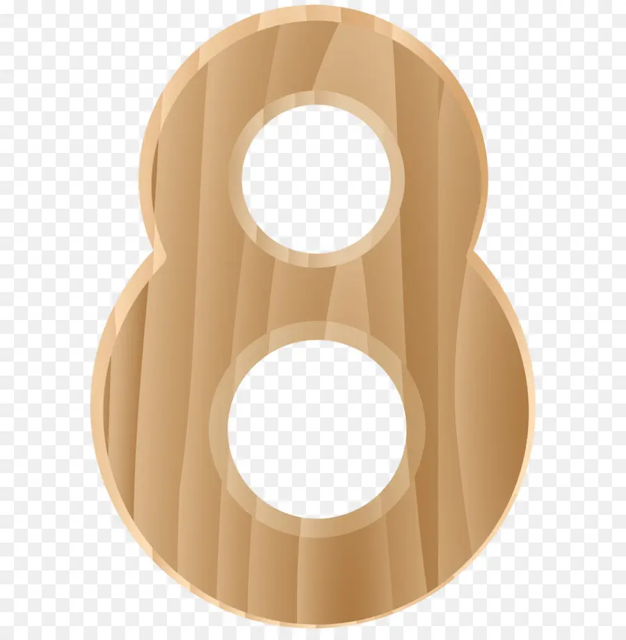 Numéro 8 En Bois，Bois PNG