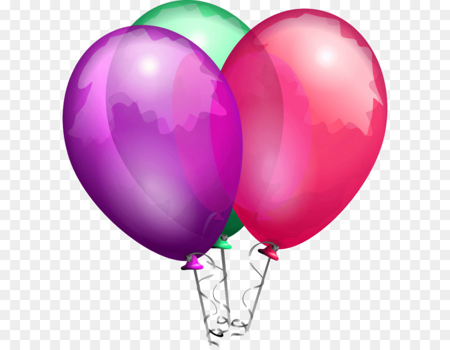 Ballons Colorés，Faire La Fête PNG