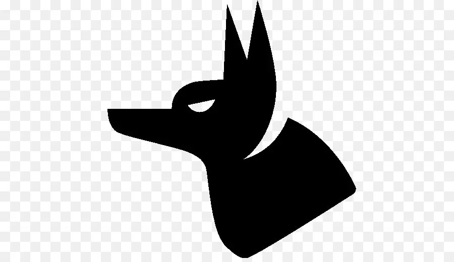 Silhouette D'anubis，égyptien PNG