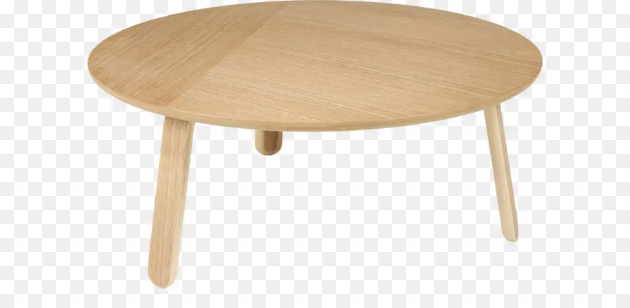 Table Basse Ronde，En Bois PNG