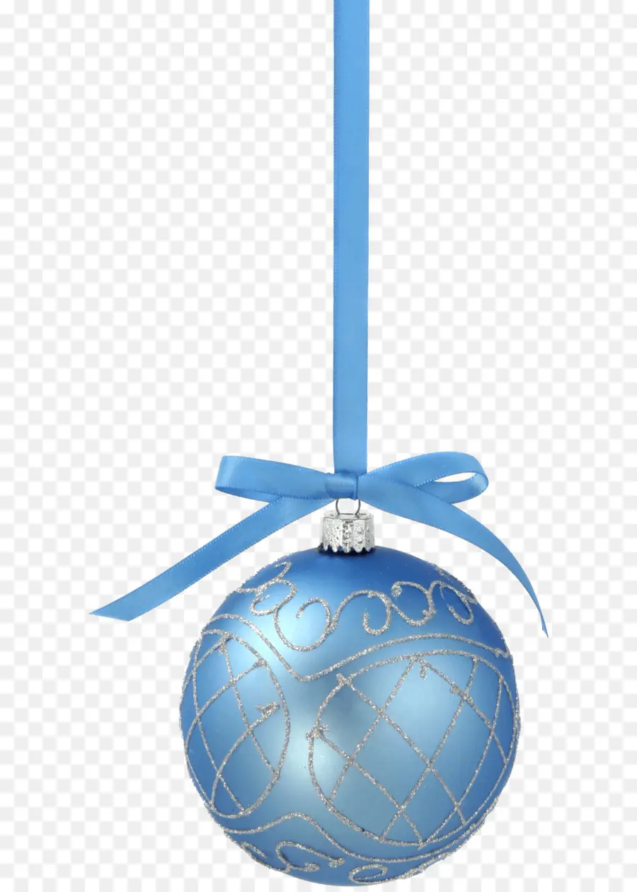 Ornement Bleu，Noël PNG