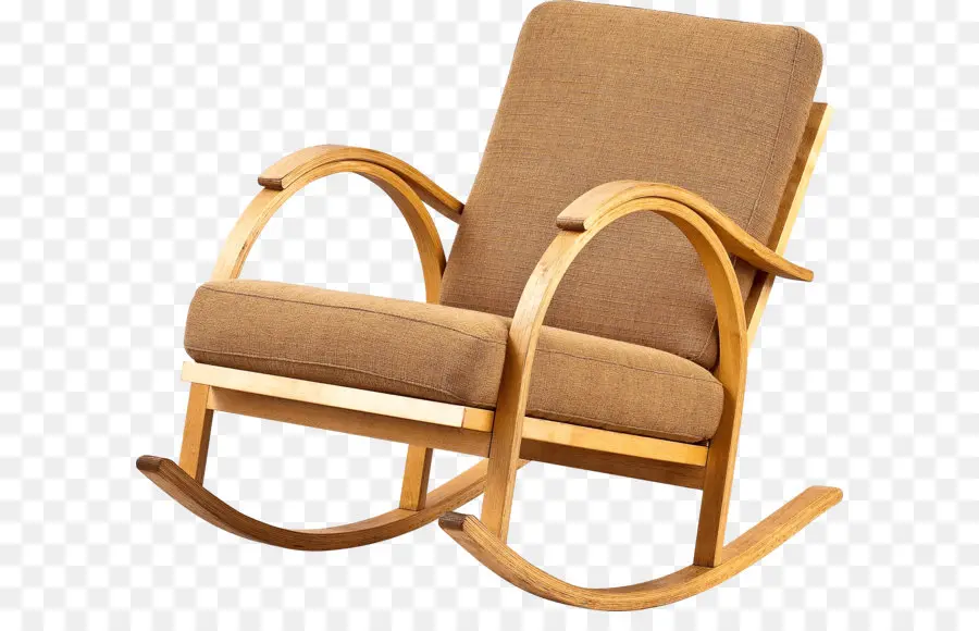 Fauteuil à Bascule，En Bois PNG