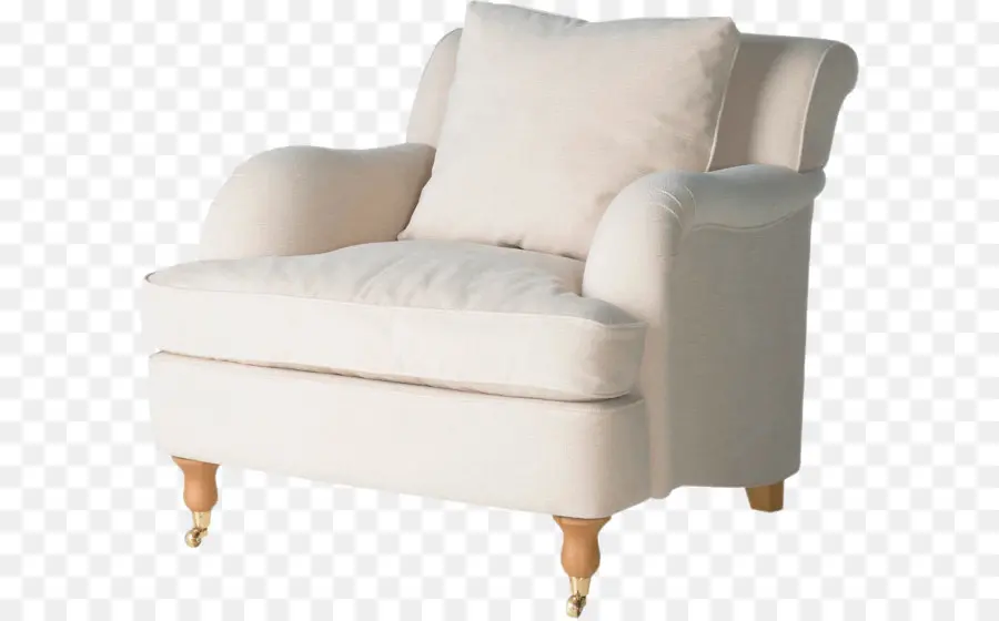 Fauteuil Blanc，Coussin PNG