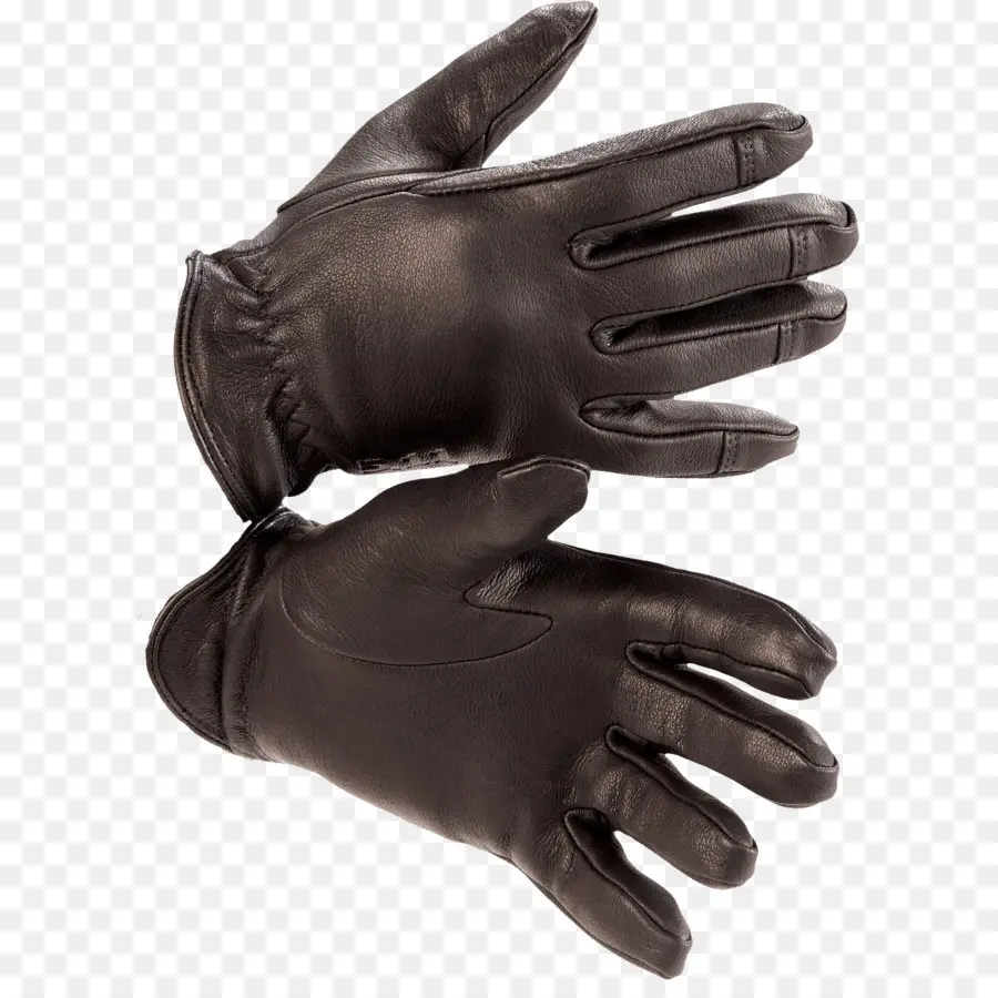 Gants En Cuir，Noir PNG