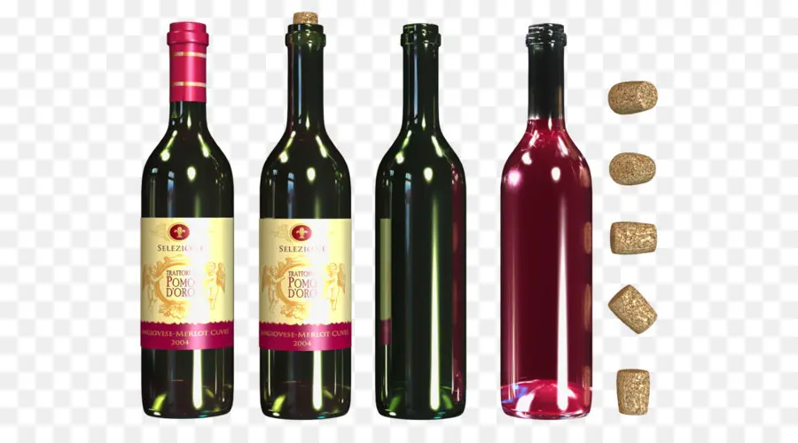 Bouteilles De Vin，Alcool PNG