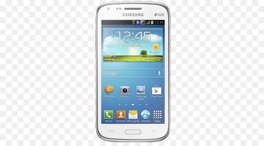 Téléphone Samsung Blanc，Écran Tactile PNG