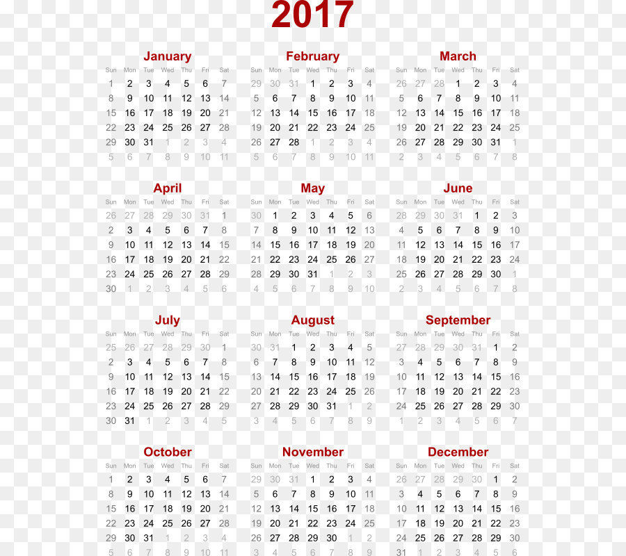 Calendrier 2014，Année PNG