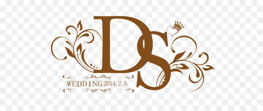 Monogramme De Mariage，Initiales PNG