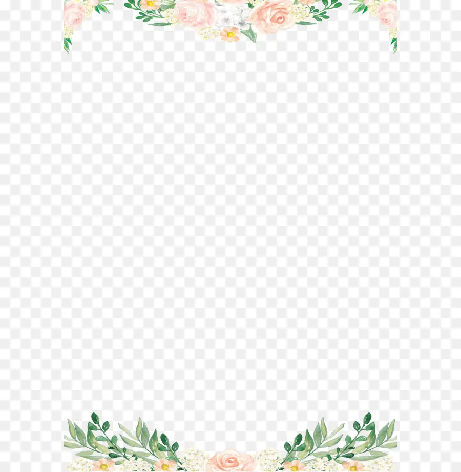 Bordure Florale，Fleurs PNG