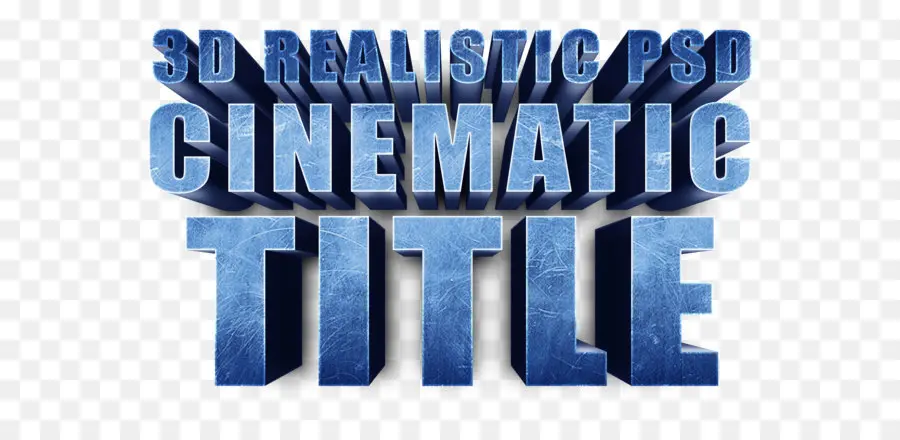 Titre Cinématographique，3d PNG