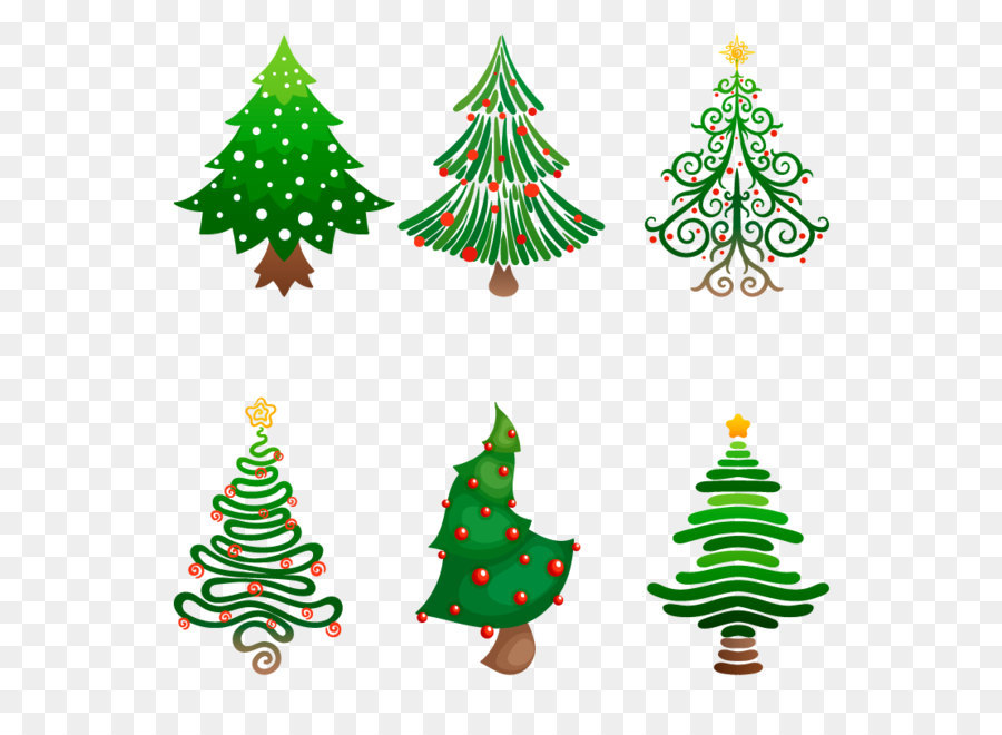 Arbres De Noël，Décorations PNG