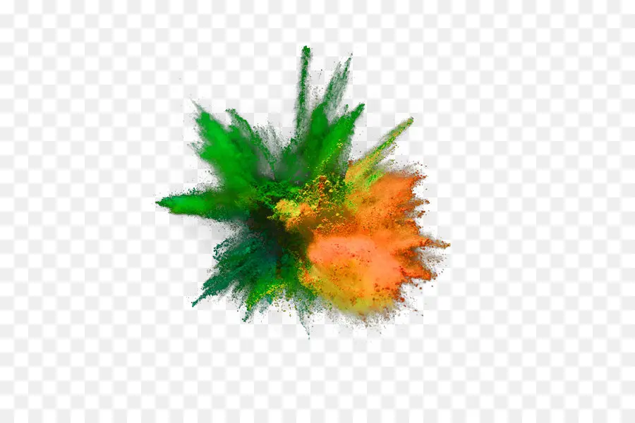 Explosion Colorée，Peinture PNG