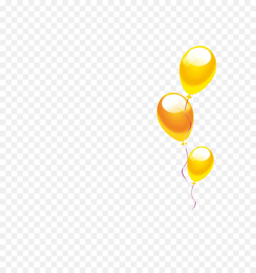 Ballons Jaunes，Flottant PNG