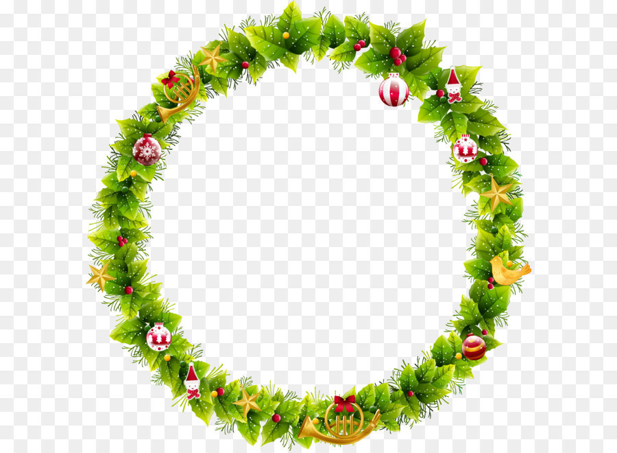 Couronne De Noël，Vert PNG