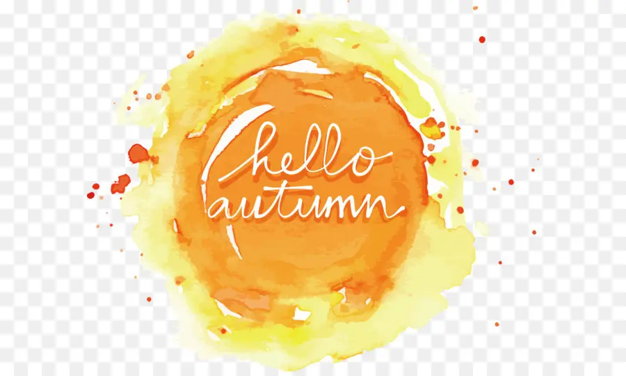 Bonjour Automne，Aquarelle PNG