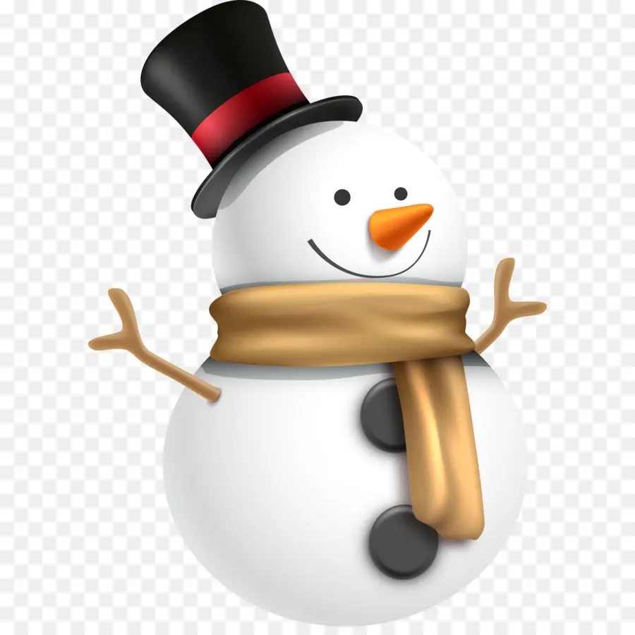 Bonhomme De Neige，Chapeau Haut De Forme PNG