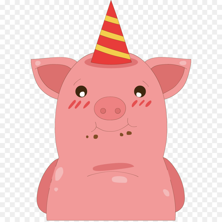 Cochon De Fête，Chapeau De Fête PNG