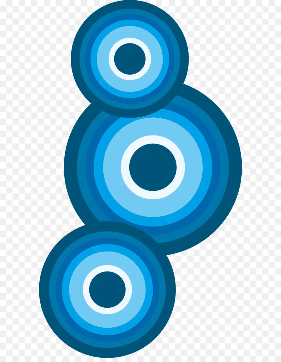 Cercles Bleus，Modèle PNG