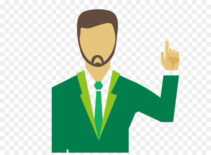 Homme En Costume Vert，Barbe PNG