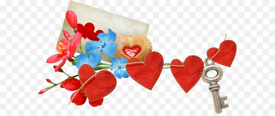 Coeurs Et Fleurs，Amour PNG