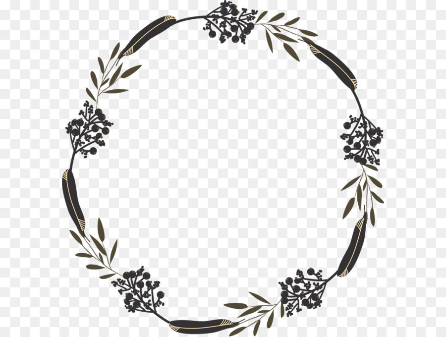 Couronne Guirlande Noir Et Blanc Png Couronne Guirlande Noir Et Blanc Transparentes Png Gratuit