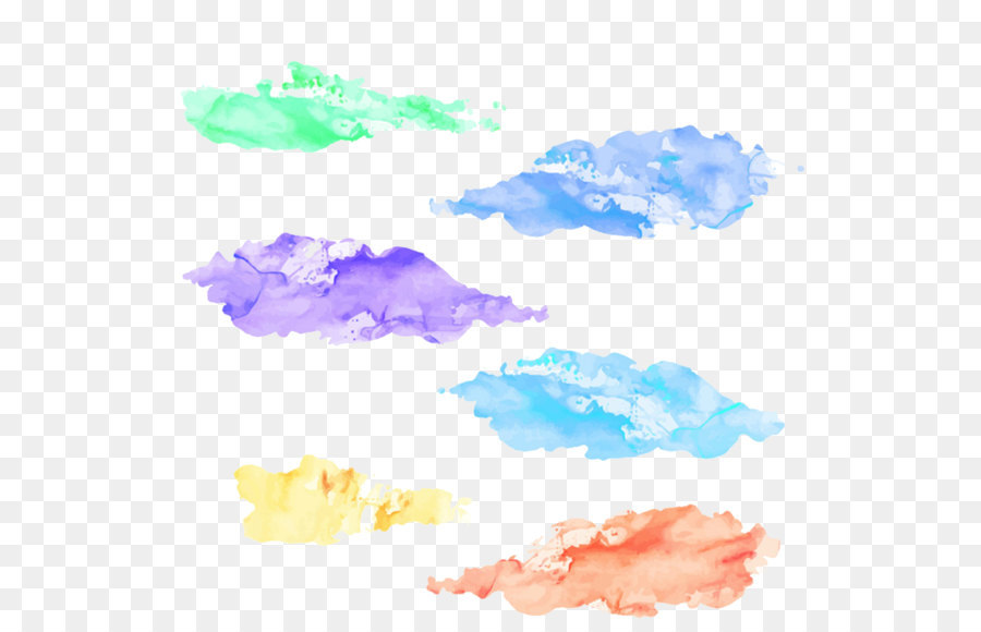 Coups De Peinture Colorés，Aquarelle PNG