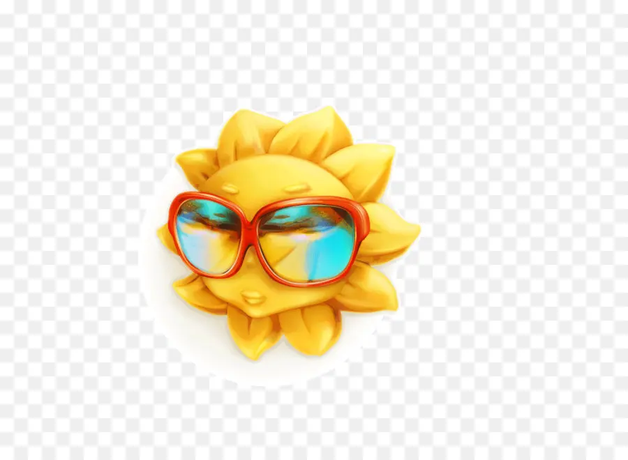 Soleil Avec Des Lunettes De Soleil，Lunettes De Soleil PNG