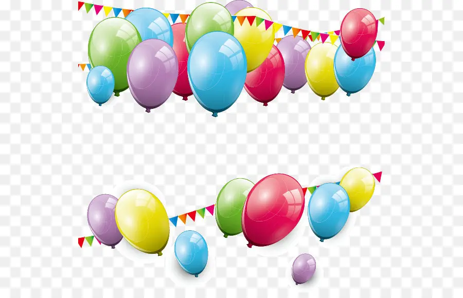 Ballons Et Confettis，Des Ballons PNG