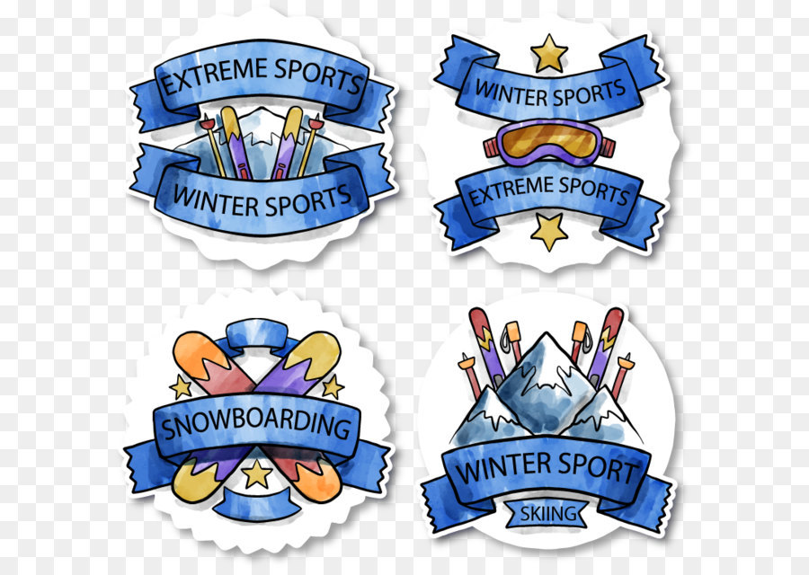 Insignes De Sports D'hiver，Sportif PNG