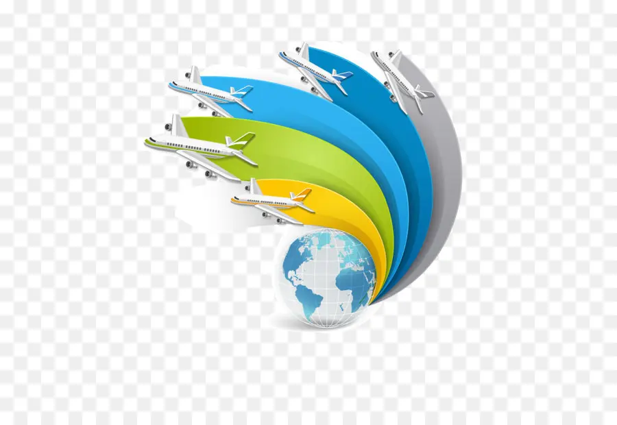 Avions Et Globe，Avions PNG