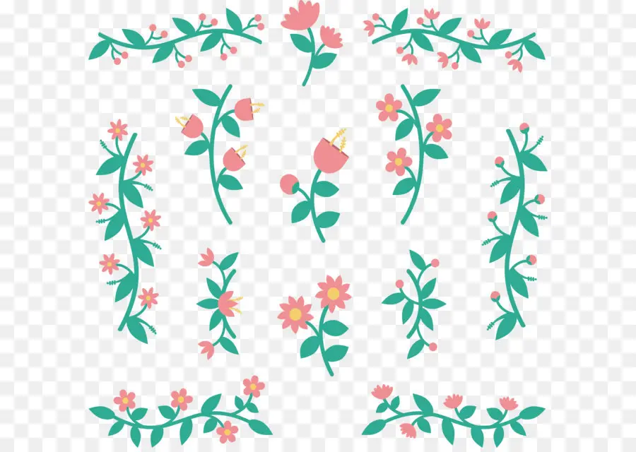 Décorations Florales，Décor PNG