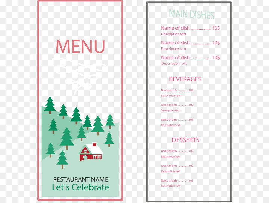 Menu，Restaurant PNG