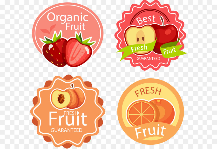 Étiquettes De Fruits，Organique PNG