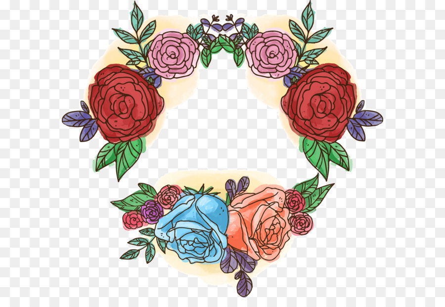 Couronne Florale，Fleurs PNG