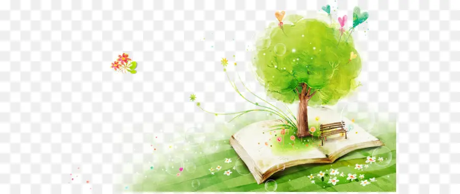 Arbre Sur Livre，Nature PNG