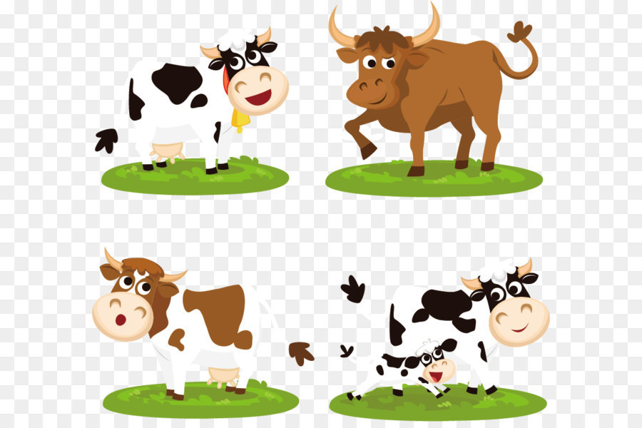 Vaches，Dessin Animé PNG