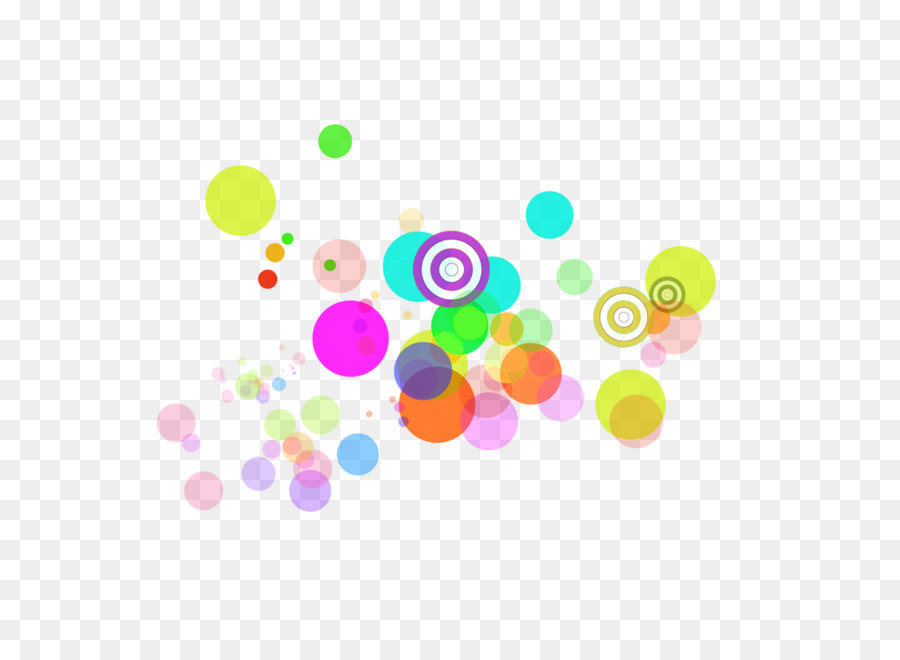 Cercles，Coloré PNG